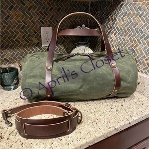 NWOT GFG William Weekender Duffle Bag - Waxed Canvas